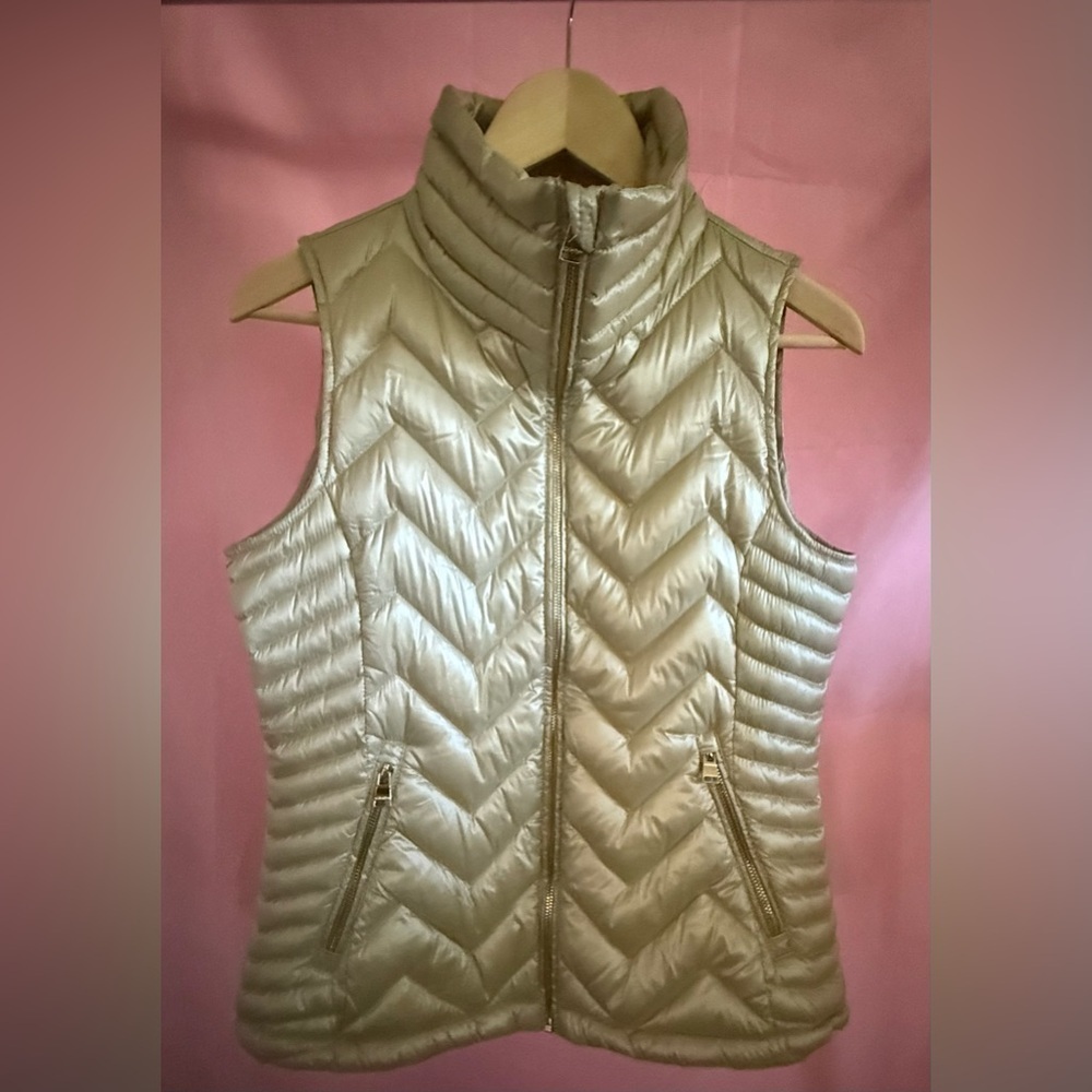 Calvin Klein Metallic Quilted Vest